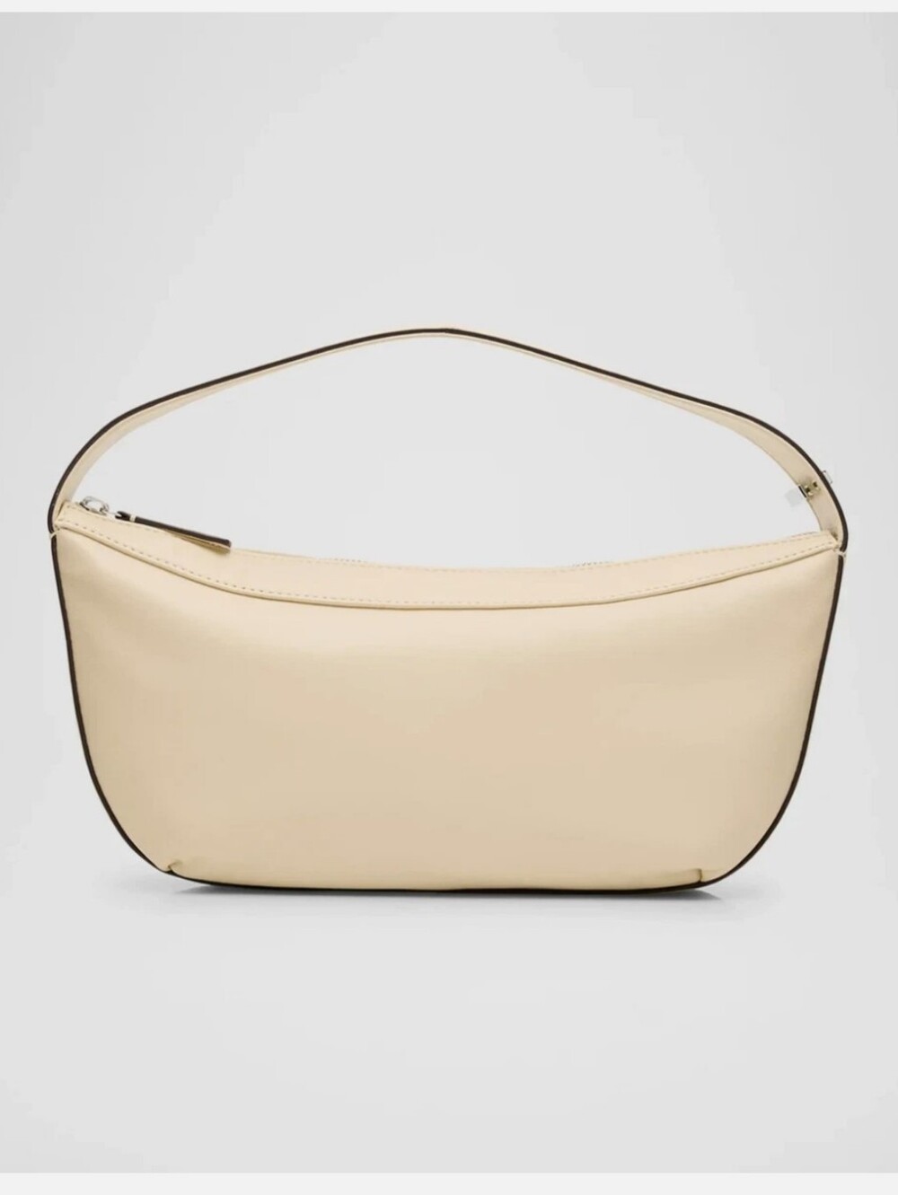 NWT STAUD CONVERTIBLE DEMY Zip Shoulder Bag in Cream Leather-$325